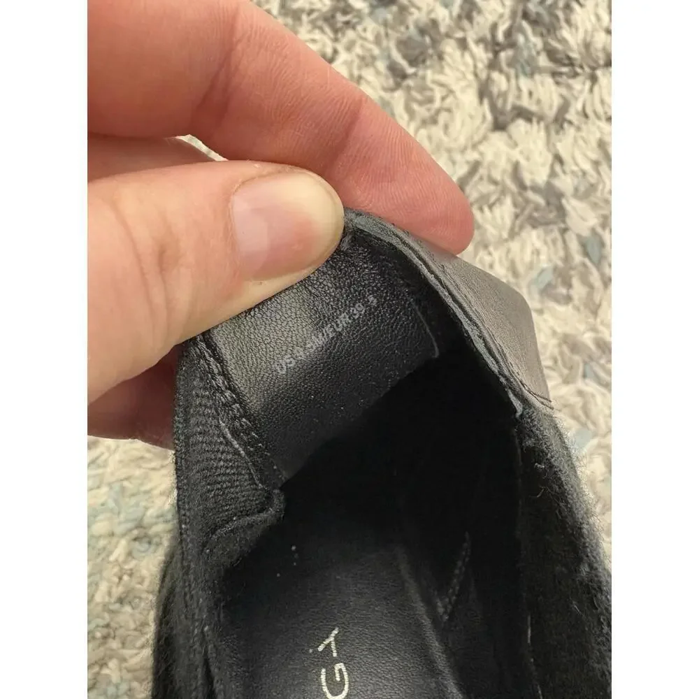 Via Spiga Boots Womens 9.5 Pull On Chelsea Wedge Leather Staple Quiet Luxury